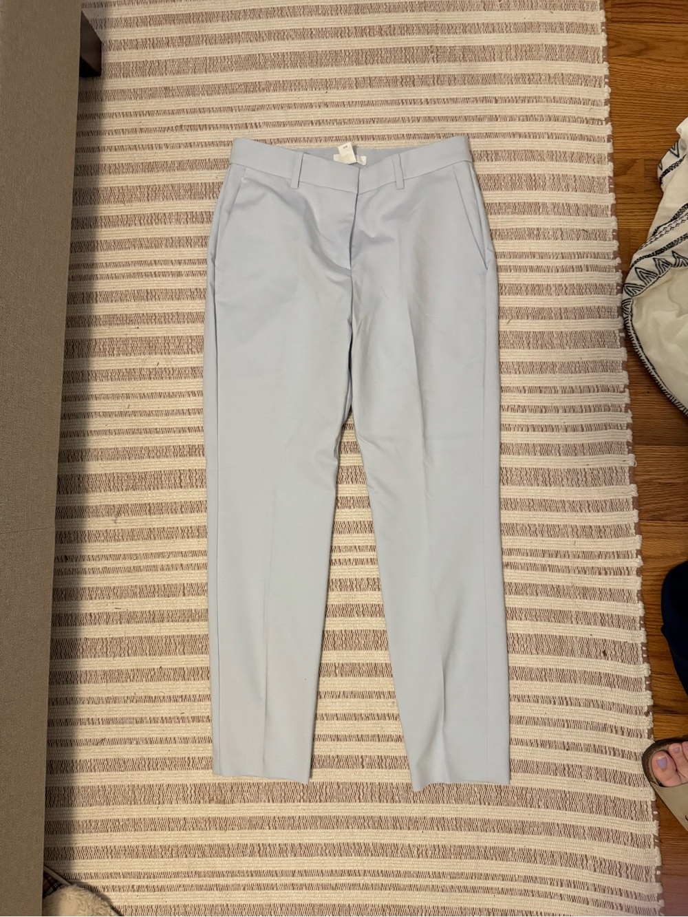 H&M Light Blue Cropped Dress Pants